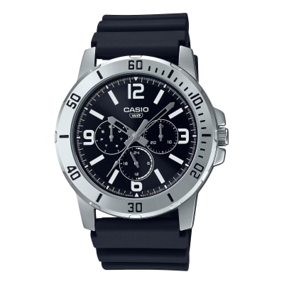 Reloj CASIO Regular MTP-VD300-1B Acero/Resina Hombre Plateado/Negro