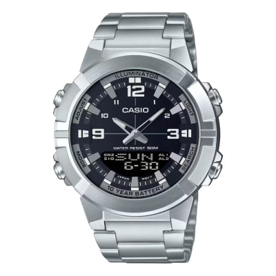 Reloj CASIO Regular AMW-870D-1A ACERO Hombre Plateado