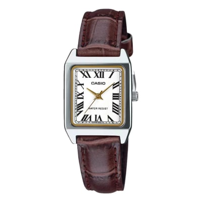 Reloj CASIO Regular LTP-V007L-7B2 Acero/Cuero Mujer Plateado/Marrón