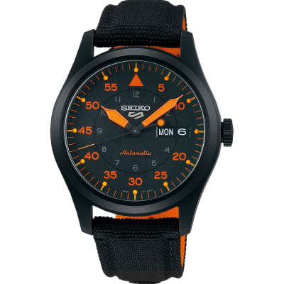 Reloj SEIKO 5 Sports SRPH33K1 Automático Nylon  'Flieger' Hombre Negro