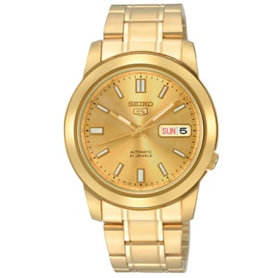 Reloj SEIKO 5 SNKK20K1S Automático Acero Hombre Dorado