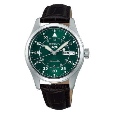 Reloj SEIKO 5 Sports SRPJ89K1 Automático Cuero Hombre Plateado