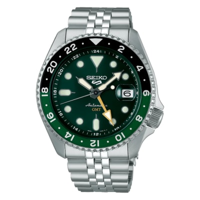 Reloj SEIKO 5 Sports GMT SSK035K1 Automático Acero Hombre Plateado