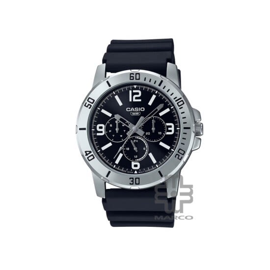 Reloj CASIO Regular MTP-VD300-1B Acero/Resina Hombre Plateado/Negro1