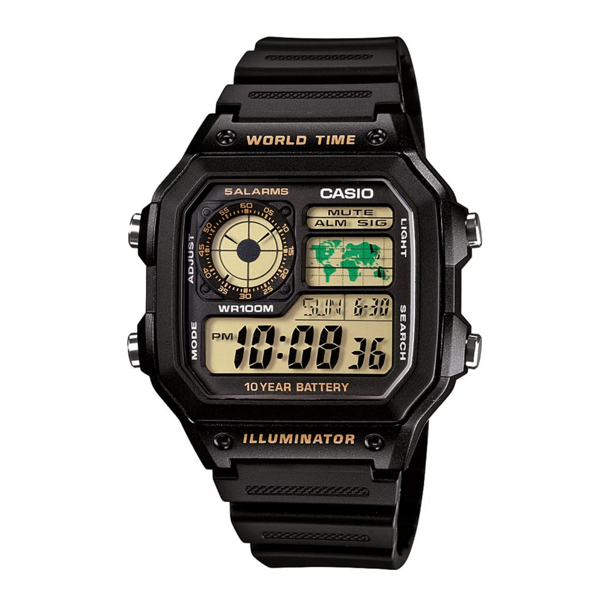 Reloj CASIO Regular AE-1200WH-1B Resina Hombre Negro1