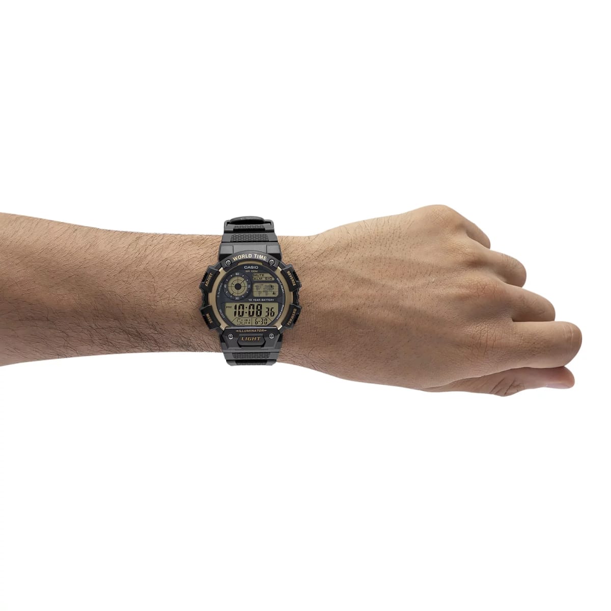 Reloj CASIO Regular AE-1400WH-9A Resina Juvenil Negro/Dorado1