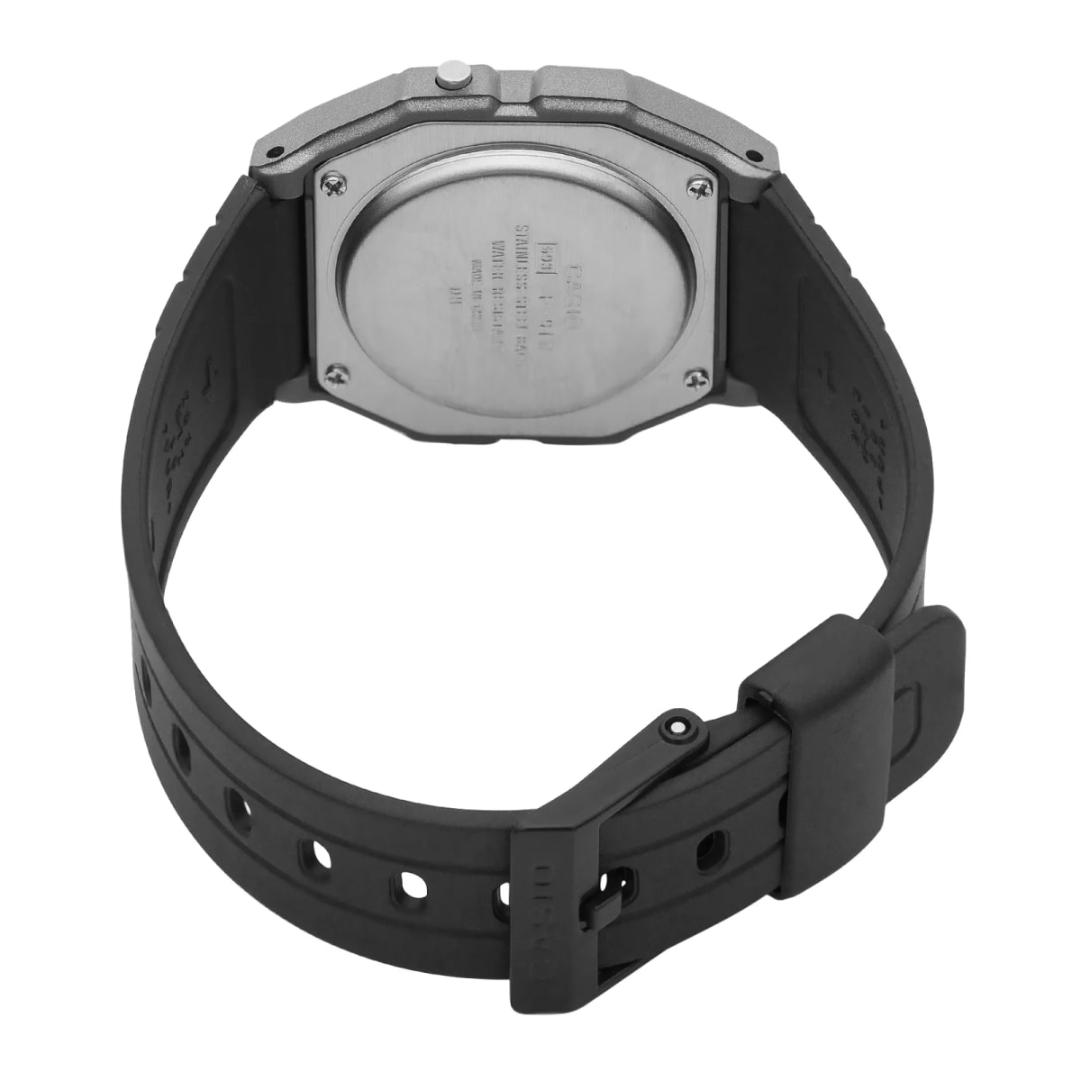 Reloj CASIO Regular F-91WM-1B Resina Juvenil Gris3
