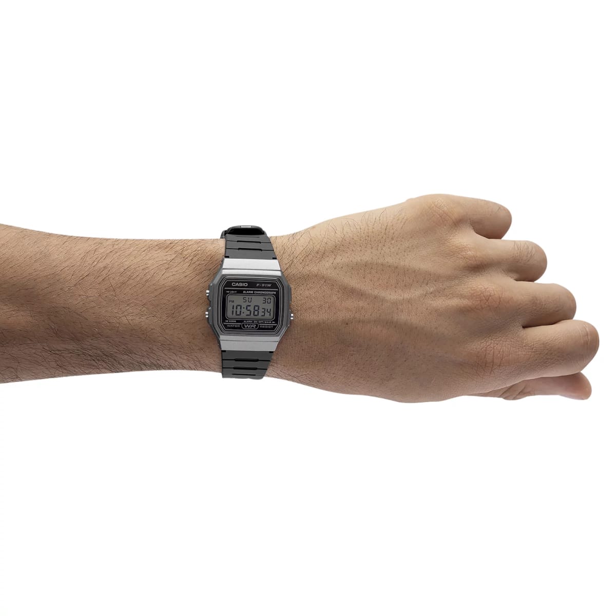 Reloj CASIO Regular F-91WM-1B Resina Juvenil Gris4