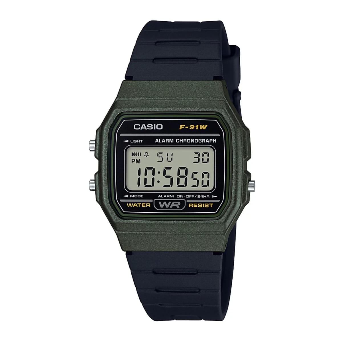Reloj CASIO Regular F-91WM-3A Resina Juvenil Verde1