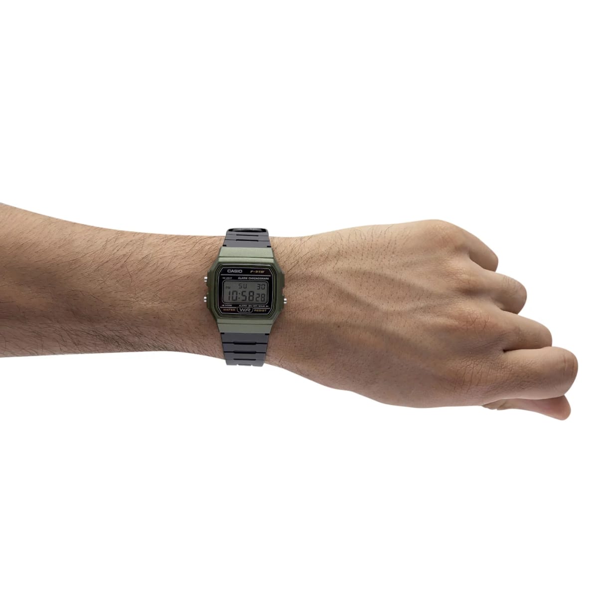 Reloj CASIO Regular F-91WM-3A Resina Juvenil Verde4
