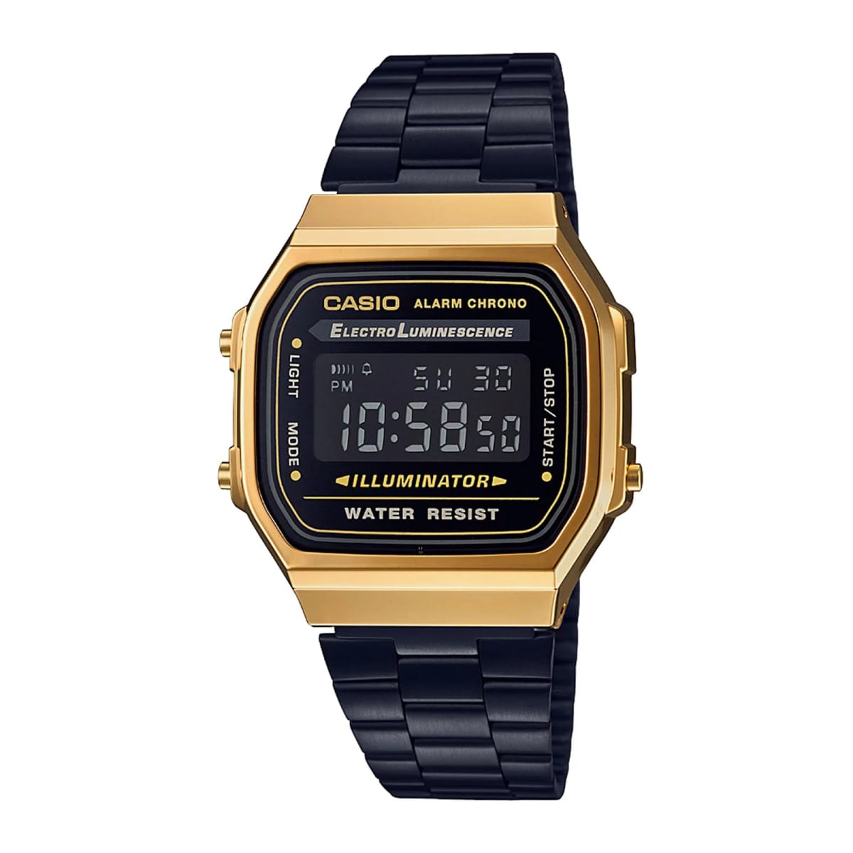 Reloj CASIO Retro A168WEGB-1B Resina Unisex Negro1