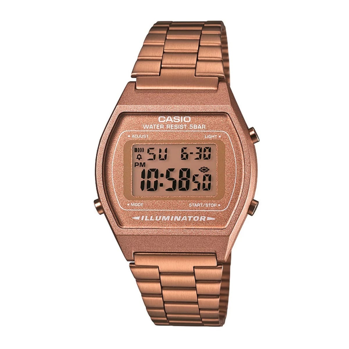 Reloj CASIO Retro B640WC-5A Resina Unisex Oro Rosa1