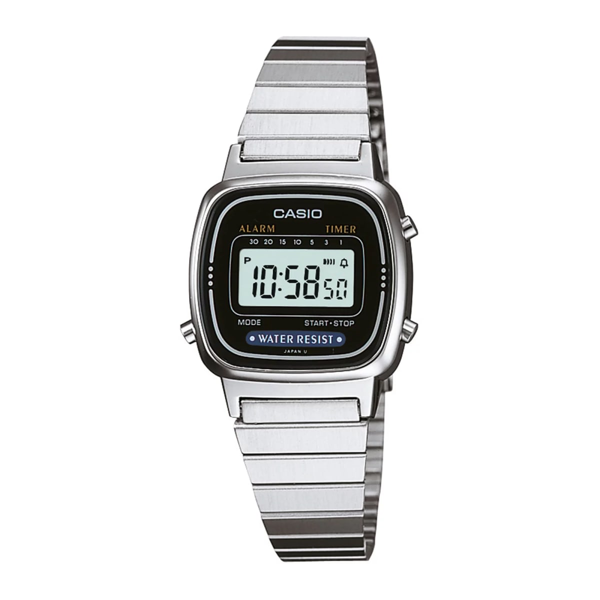 Reloj CASIO Retro LA670WD-1D Resina Mujer Plateado2