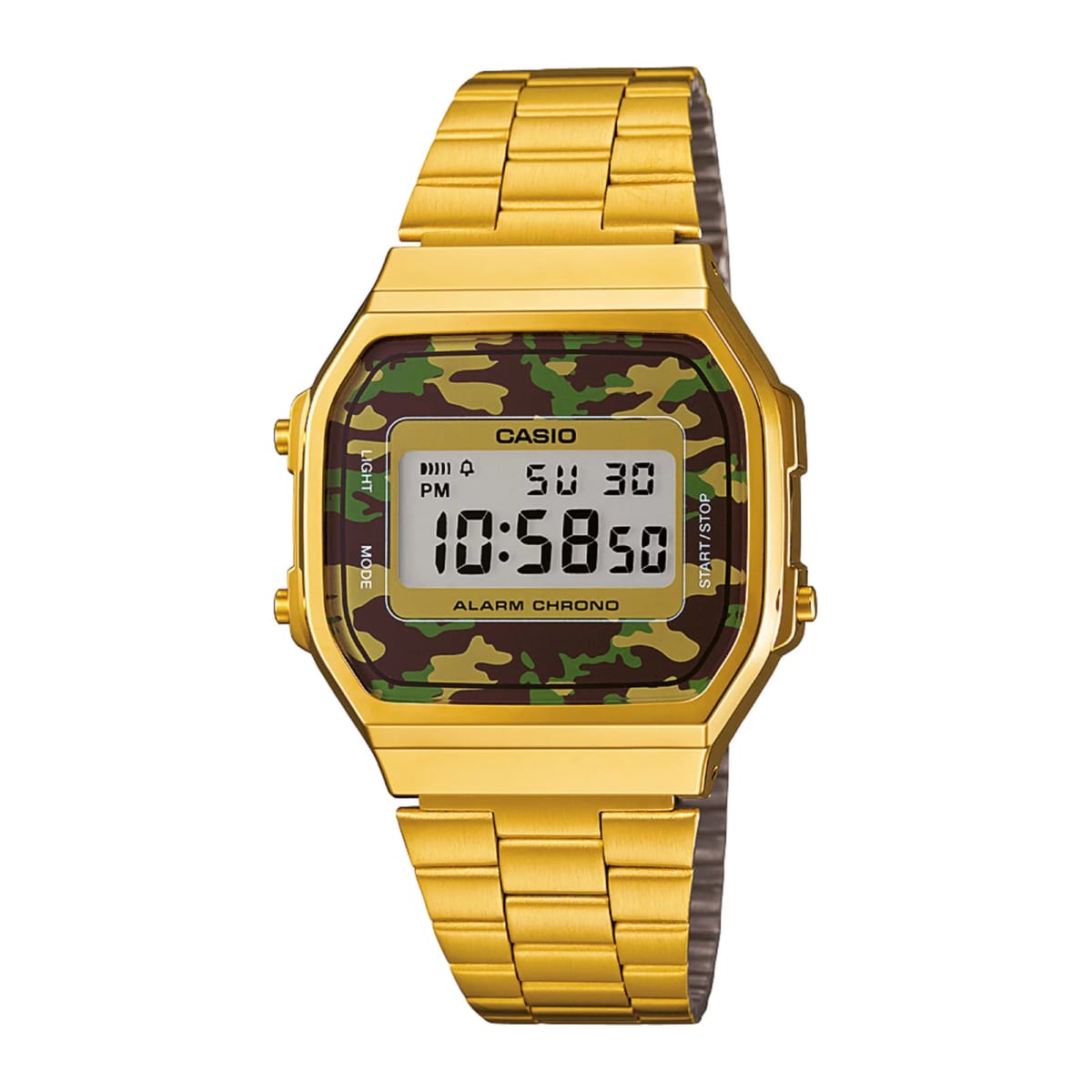 Reloj CASIO Retro A168WEGC-3D Resina Unisex Dorado1