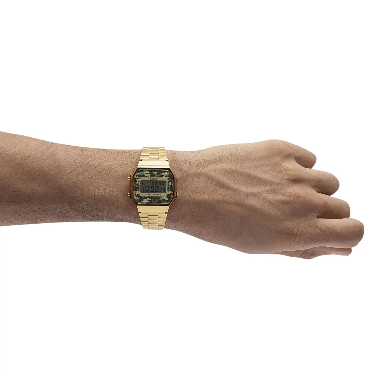 Reloj CASIO Retro A168WEGC-3D Resina Unisex Dorado4