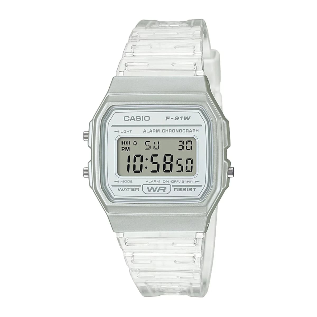 Reloj CASIO Regular F-91WS-7D Resina Juvenil Blanco1