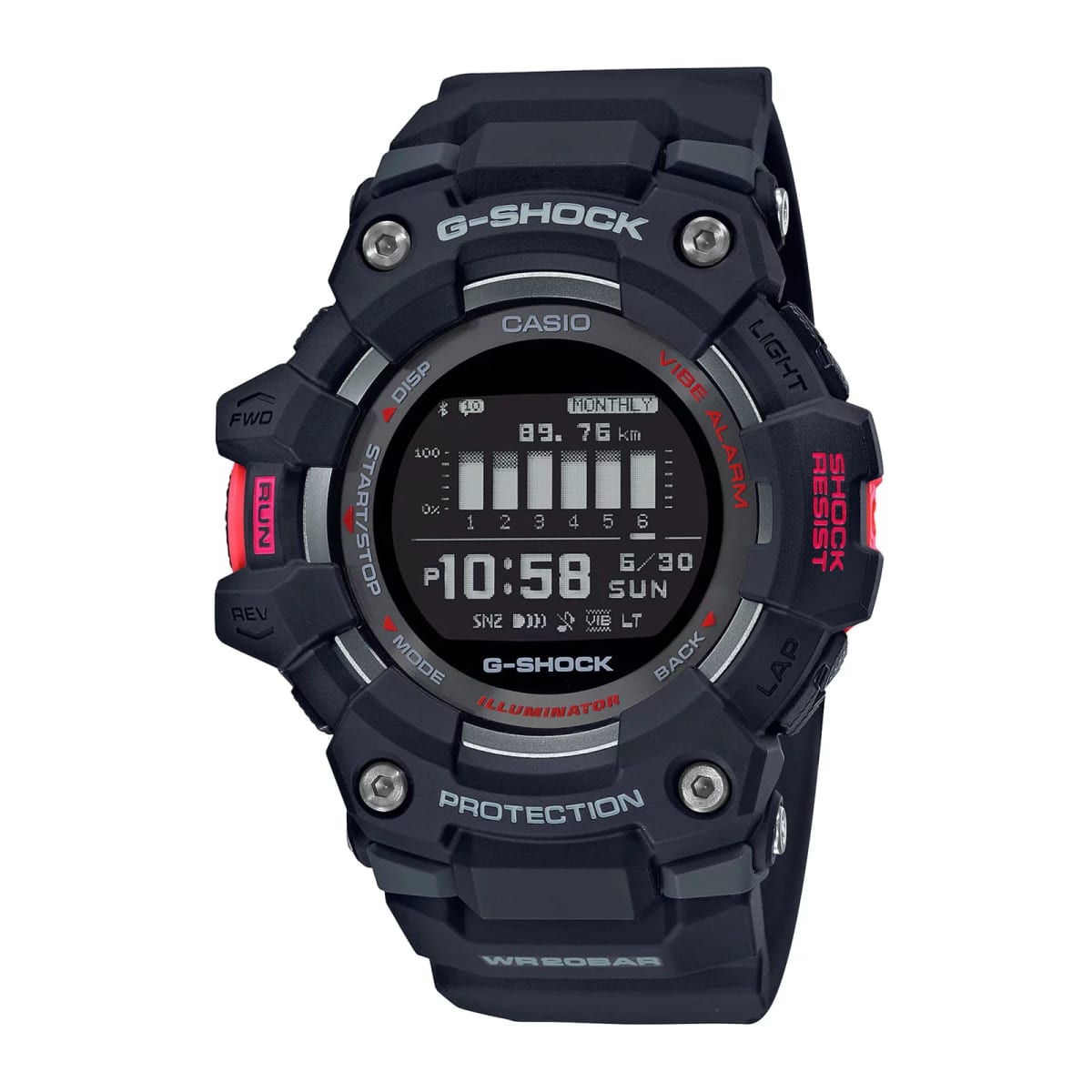 Reloj G-SHOCK GBD-100-1D Resina/Aluminio Hombre Negro1