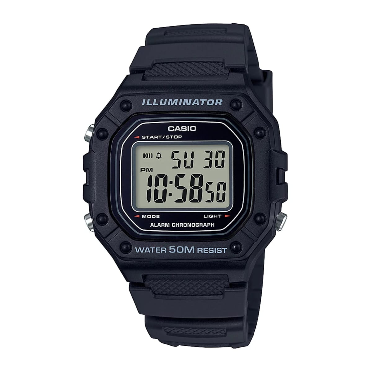 Reloj CASIO Regular W-218H-1A Resina Hombre Negro1