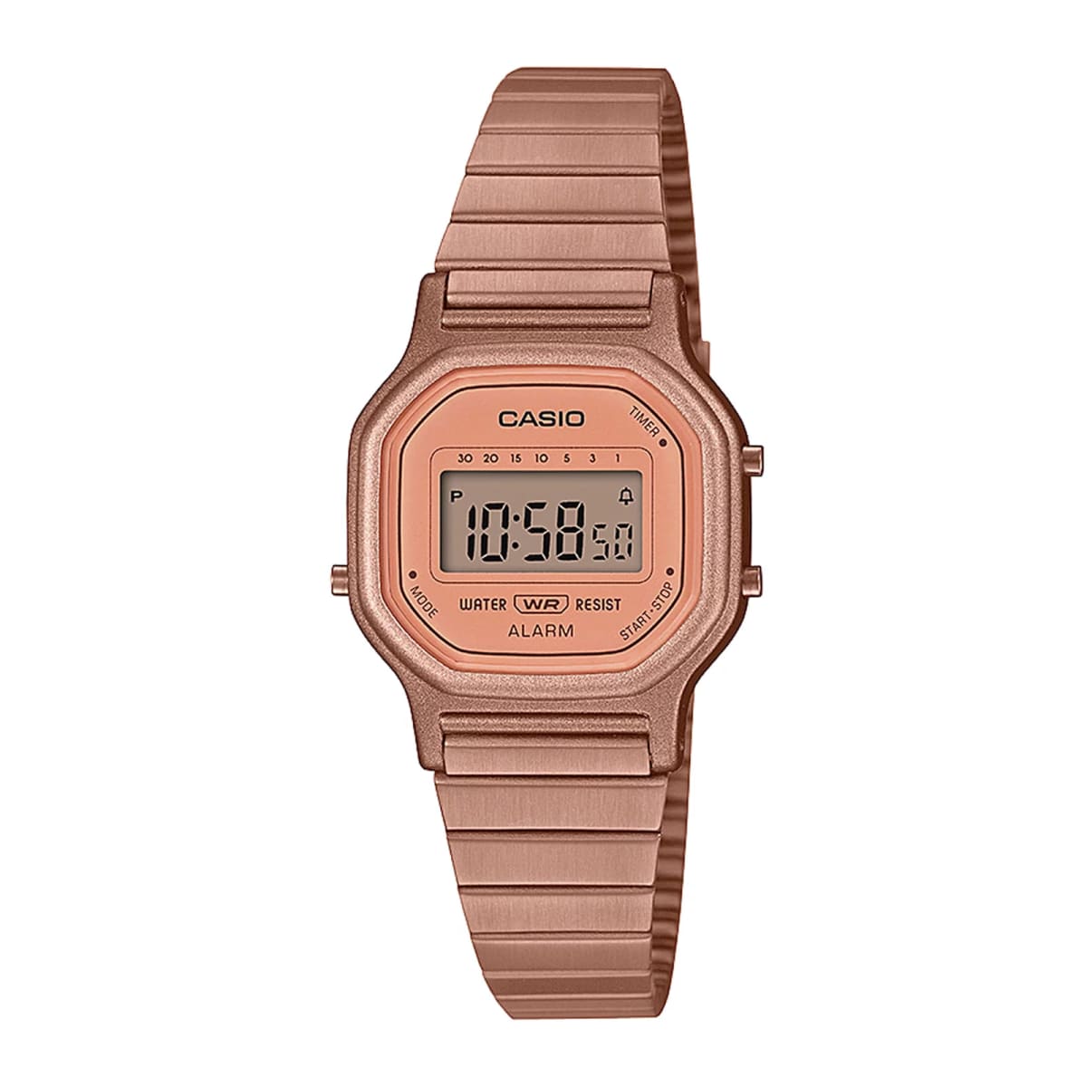 Reloj CASIO Retro LA-11WR-5A Resina Juvenil Oro Rosa1