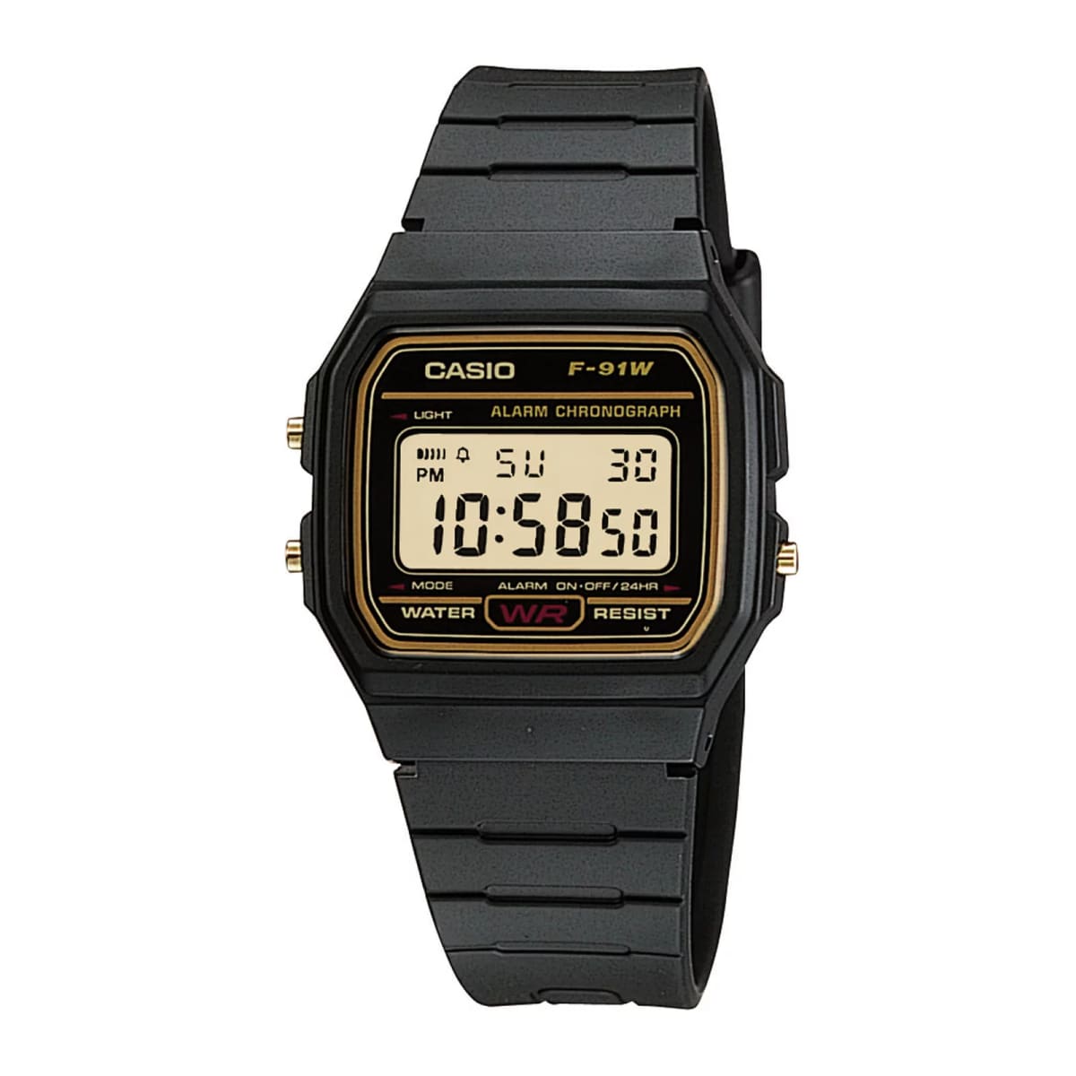 Reloj CASIO Regular F-91WG-9Q Resina Juvenil Negro1