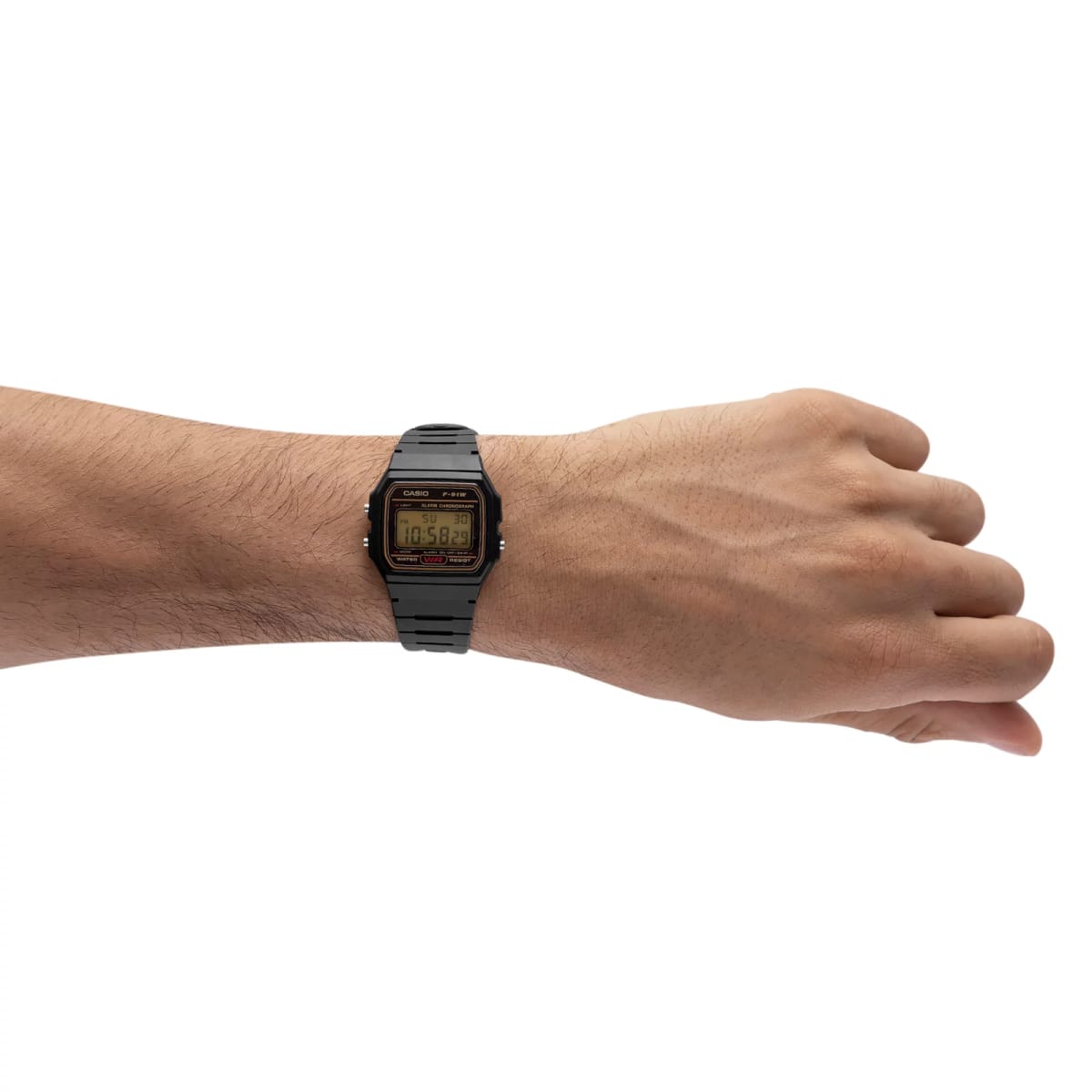 Reloj CASIO Regular F-91WG-9Q Resina Juvenil Negro4