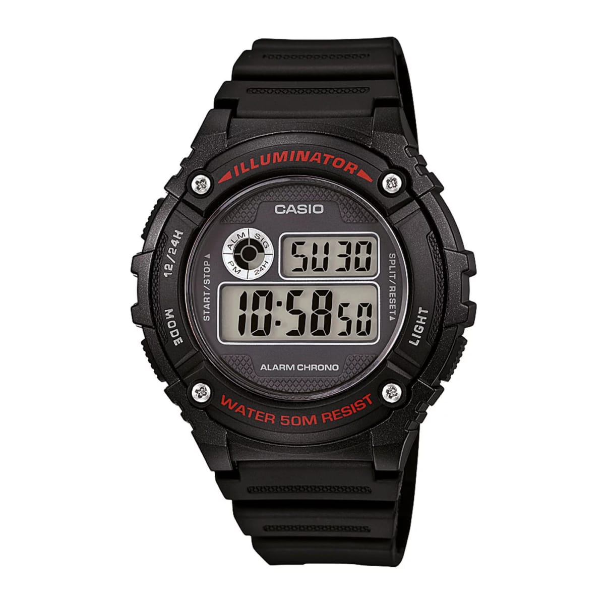 Reloj CASIO Regular W-216H-1A Resina Hombre Negro1