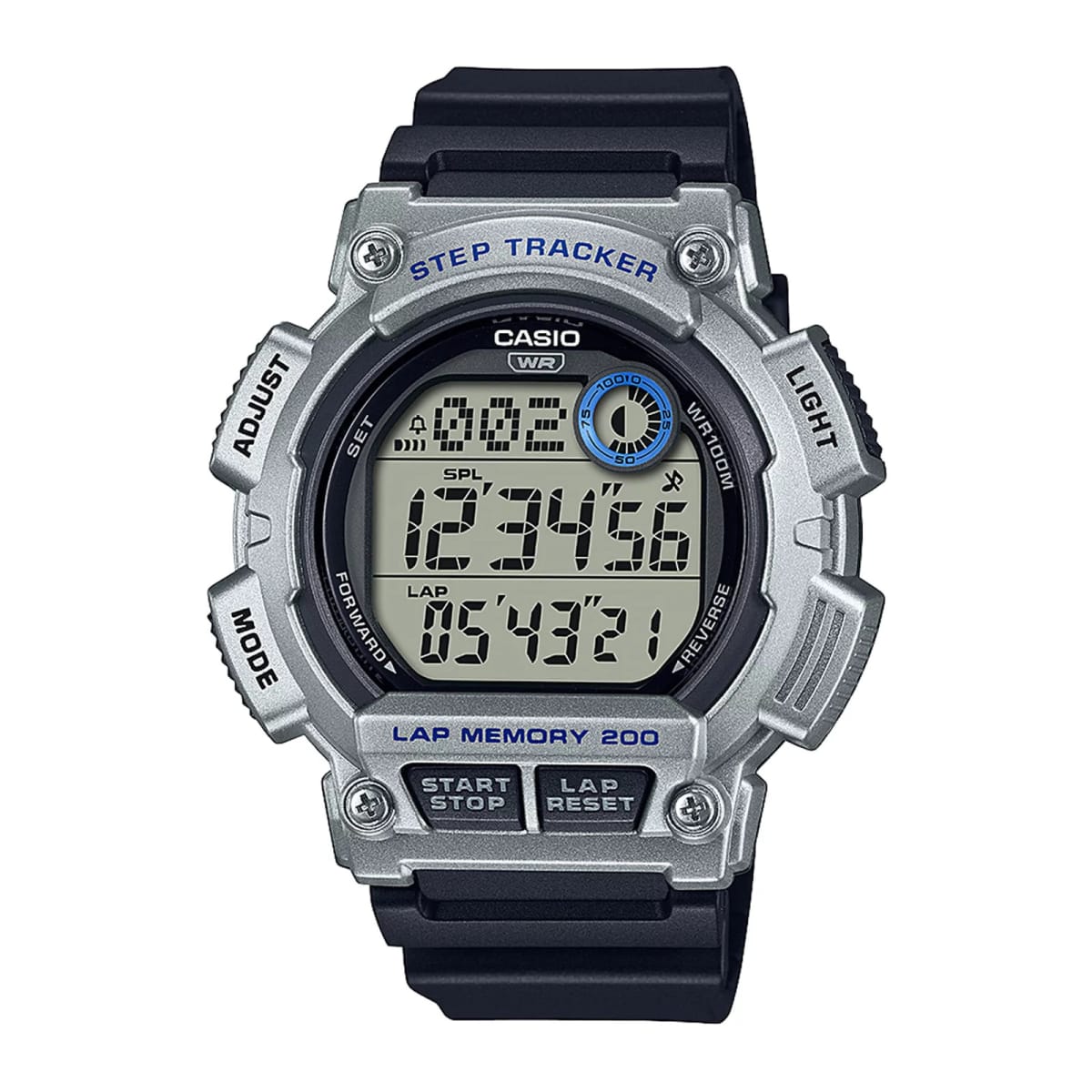 Reloj CASIO Regular WS-2100H-1A2 Resina Juvenil Plateado1