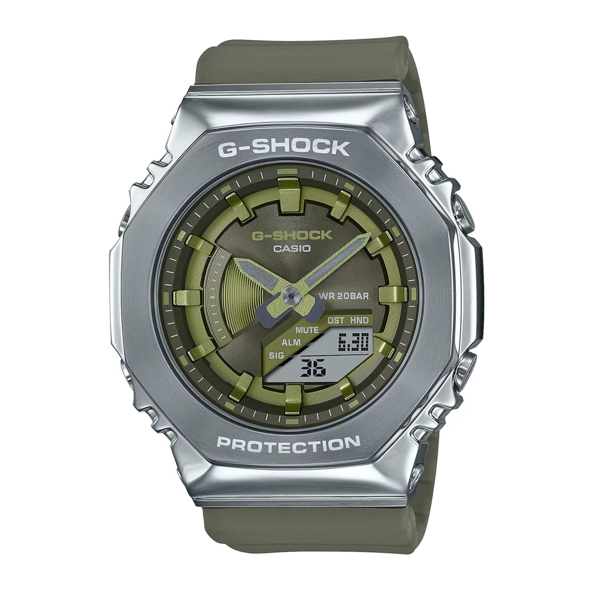 Reloj G-SHOCK GM-S2100-3A Resina/Acero Mujer Plateado1