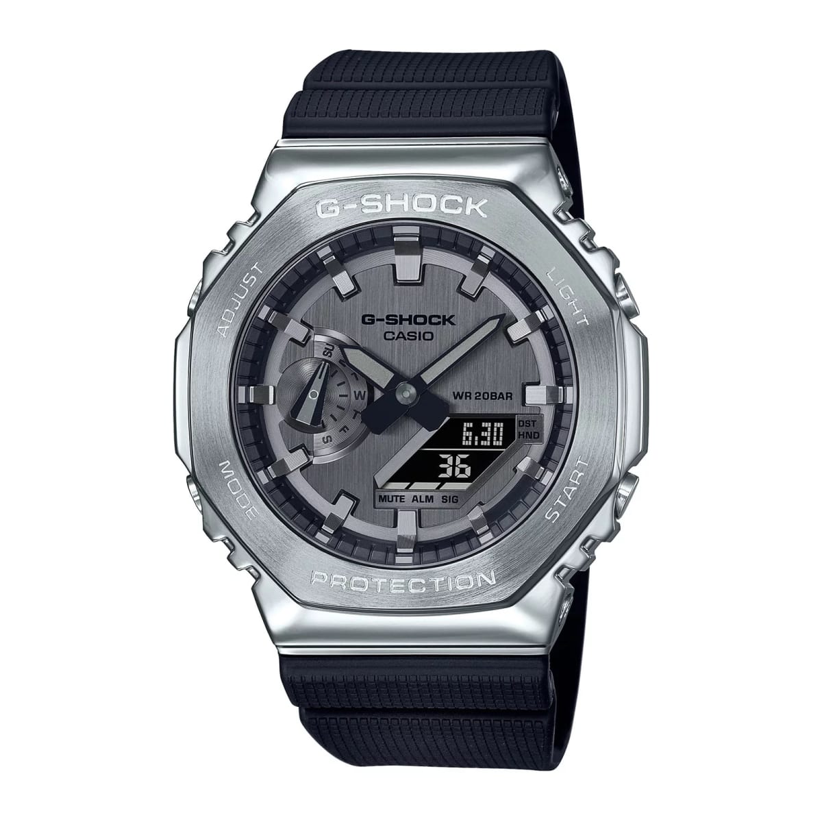 Reloj G-SHOCK GM-2100-1A Resina/Acero Hombre Plateado1