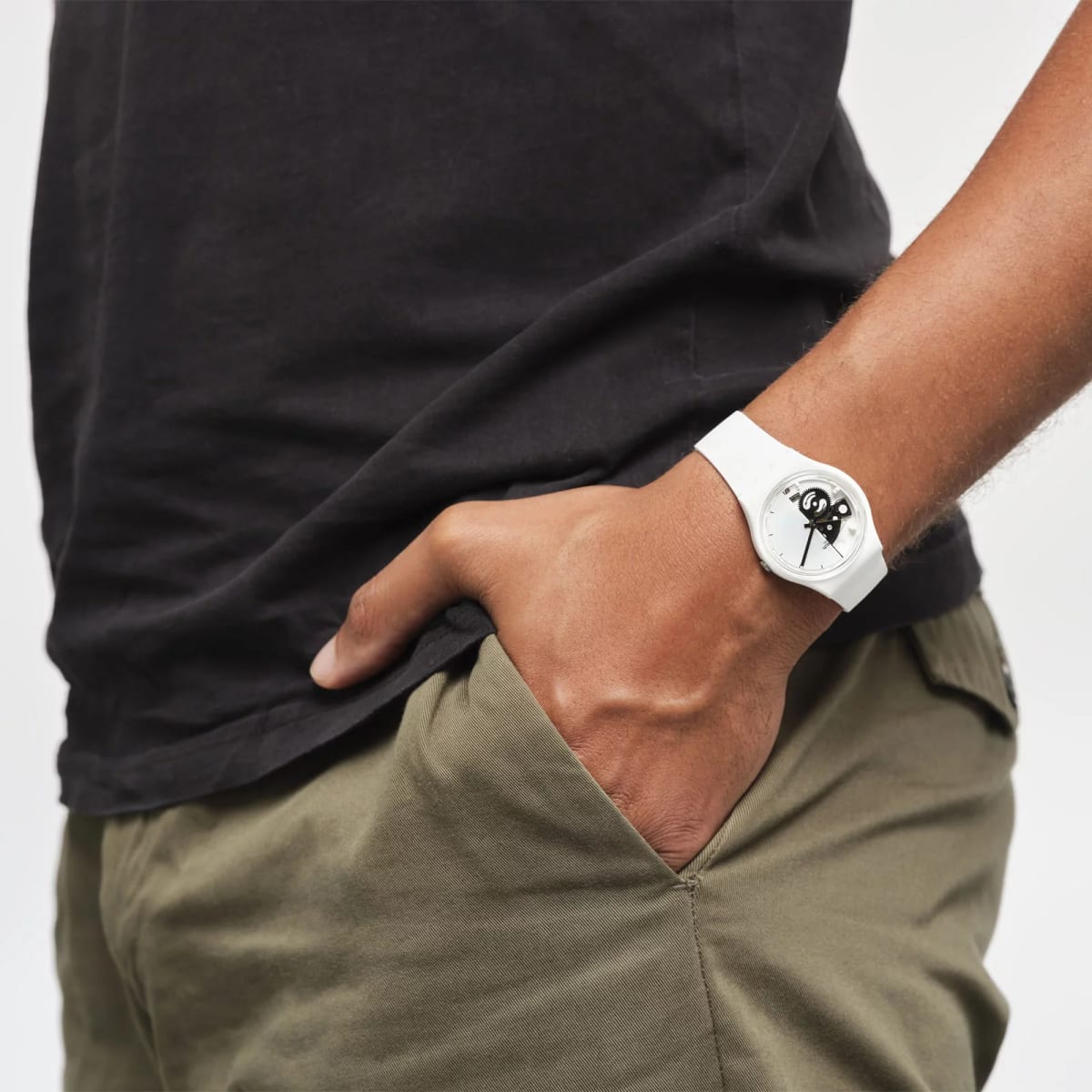 Reloj SWATCH LIVE TIME WHITE SO31W101 Blanco6