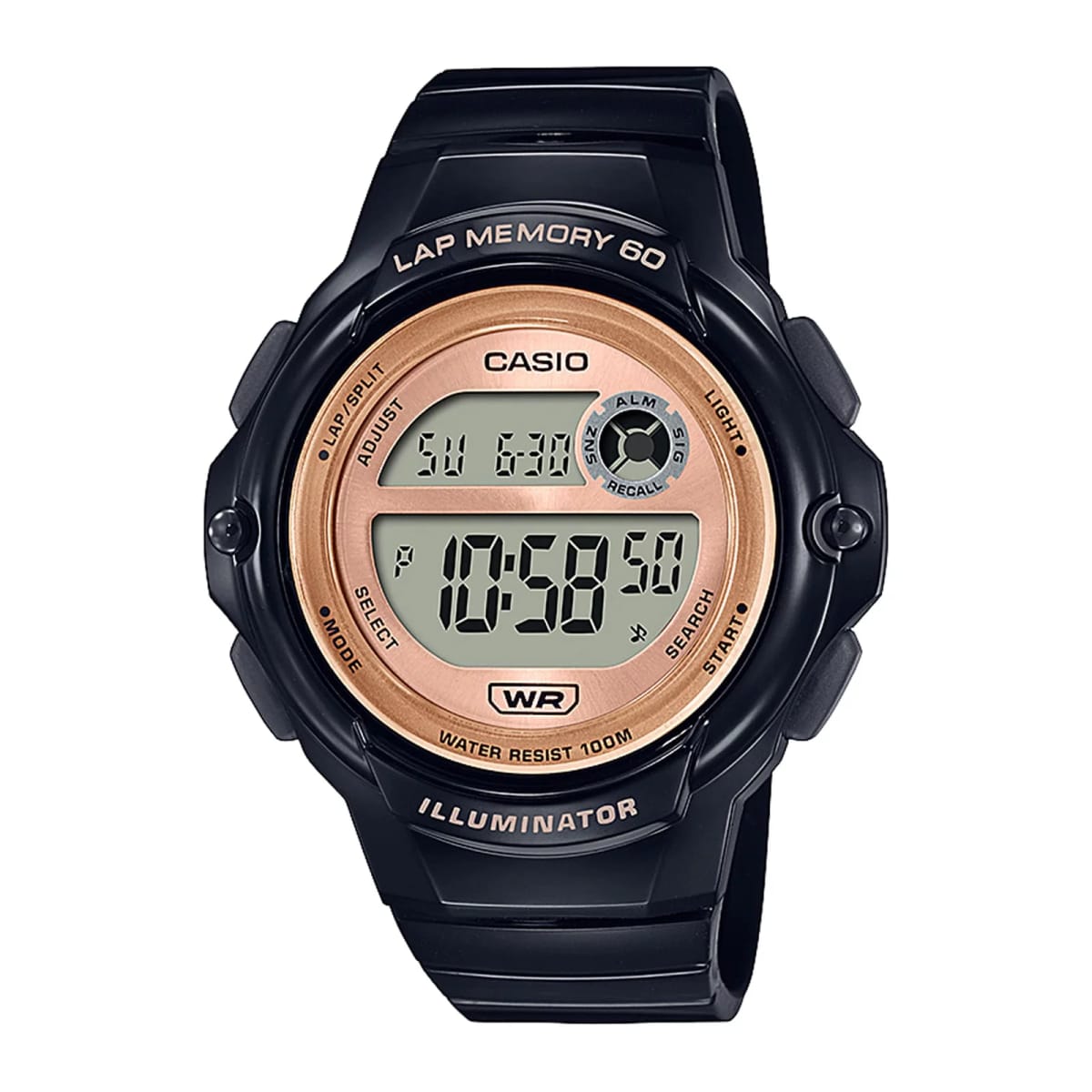 Reloj CASIO Regular LWS-1200H-1A Resina Mujer Negro1