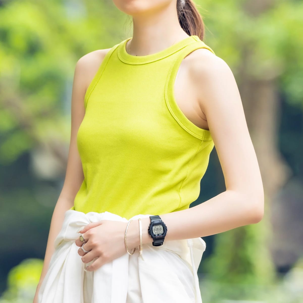 Reloj CASIO Regular LWS-2200H-1A Resina Mujer Negro2