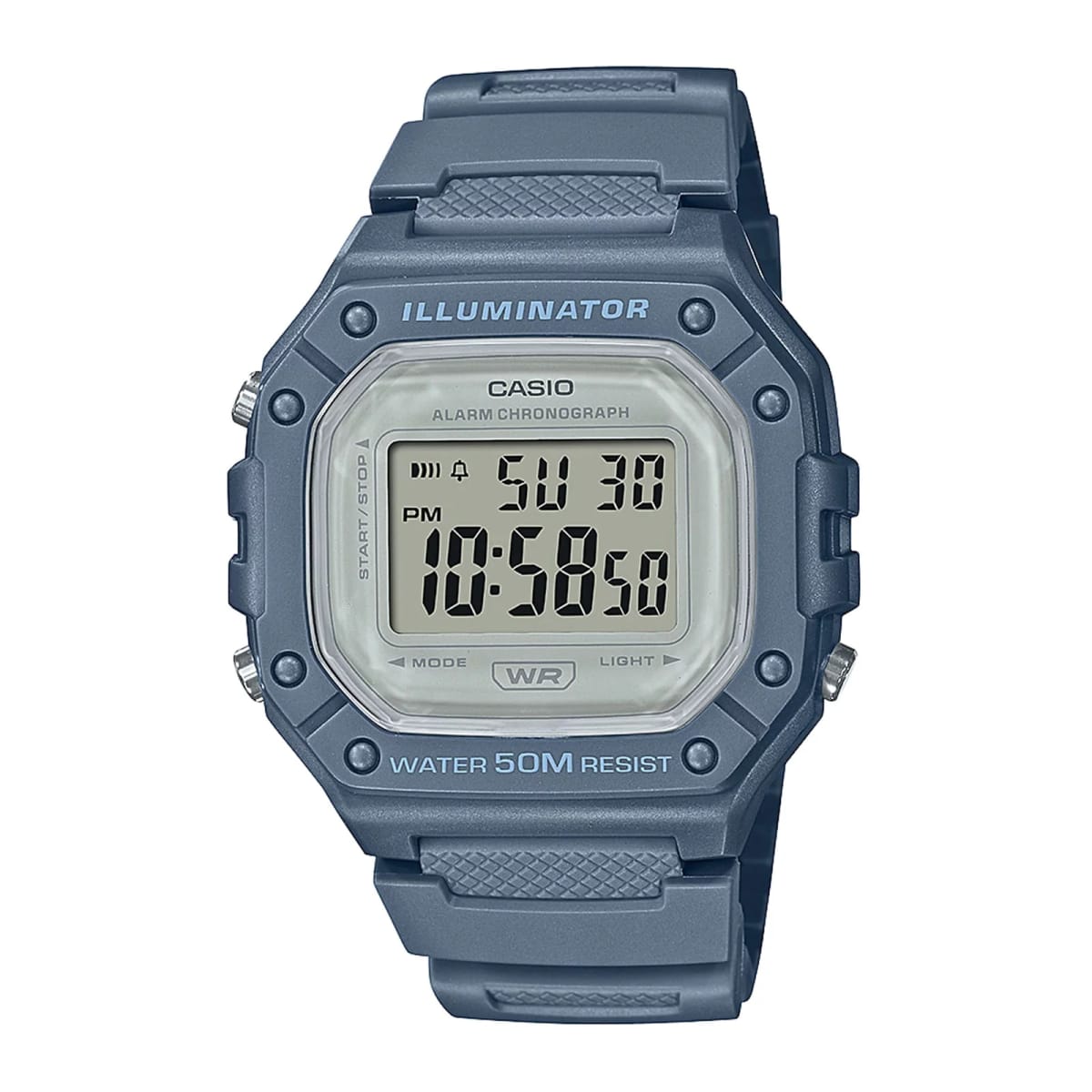 Reloj CASIO Regular W-218HC-2A Resina Unisex Celeste1