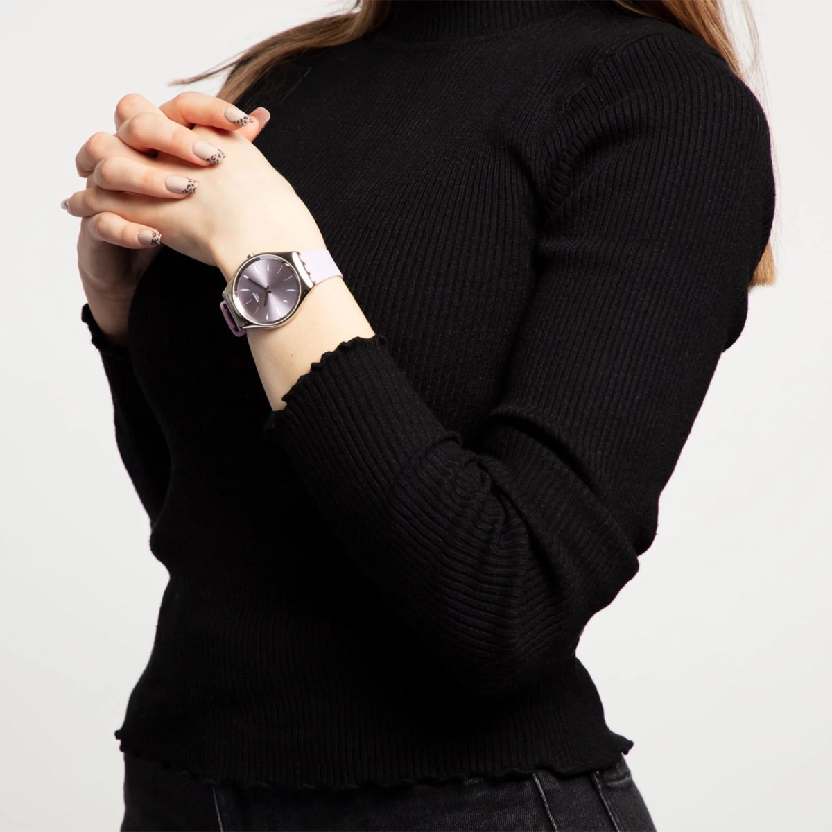 Reloj SWATCH SKINSOFTBLINK SYXS131 Gris5