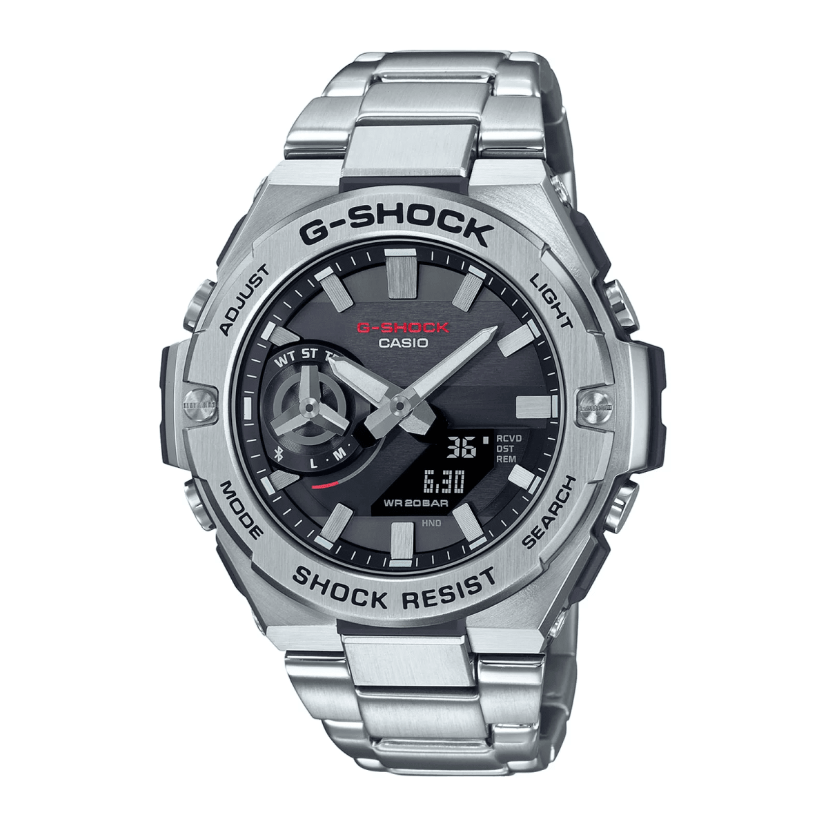 Reloj G-SHOCK GST-B500D-1A Resina/Acero Hombre Plateado1