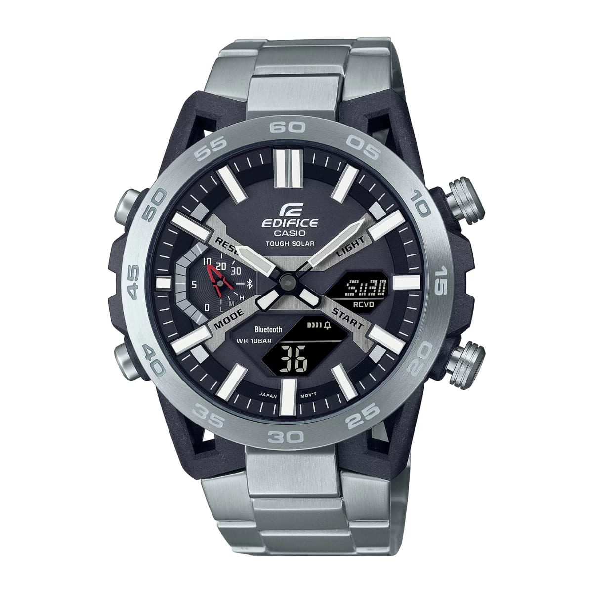 Reloj EDIFICE ECB-2000D-1A Acero Hombre Plateado1