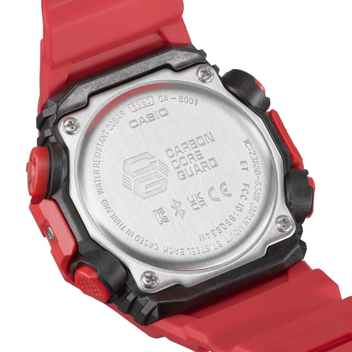 Reloj G-SHOCK GA-B001-4A Carbono/Resina Hombre Rojo7