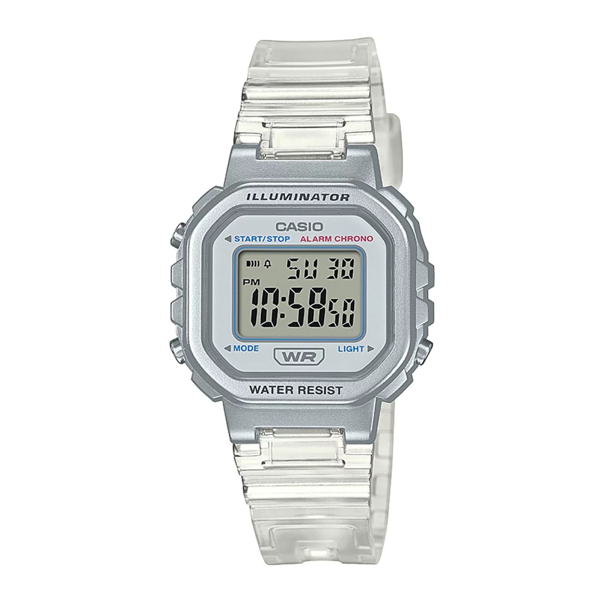 Reloj CASIO Regular LA-20WHS-7A Resina Juvenil Plateado1