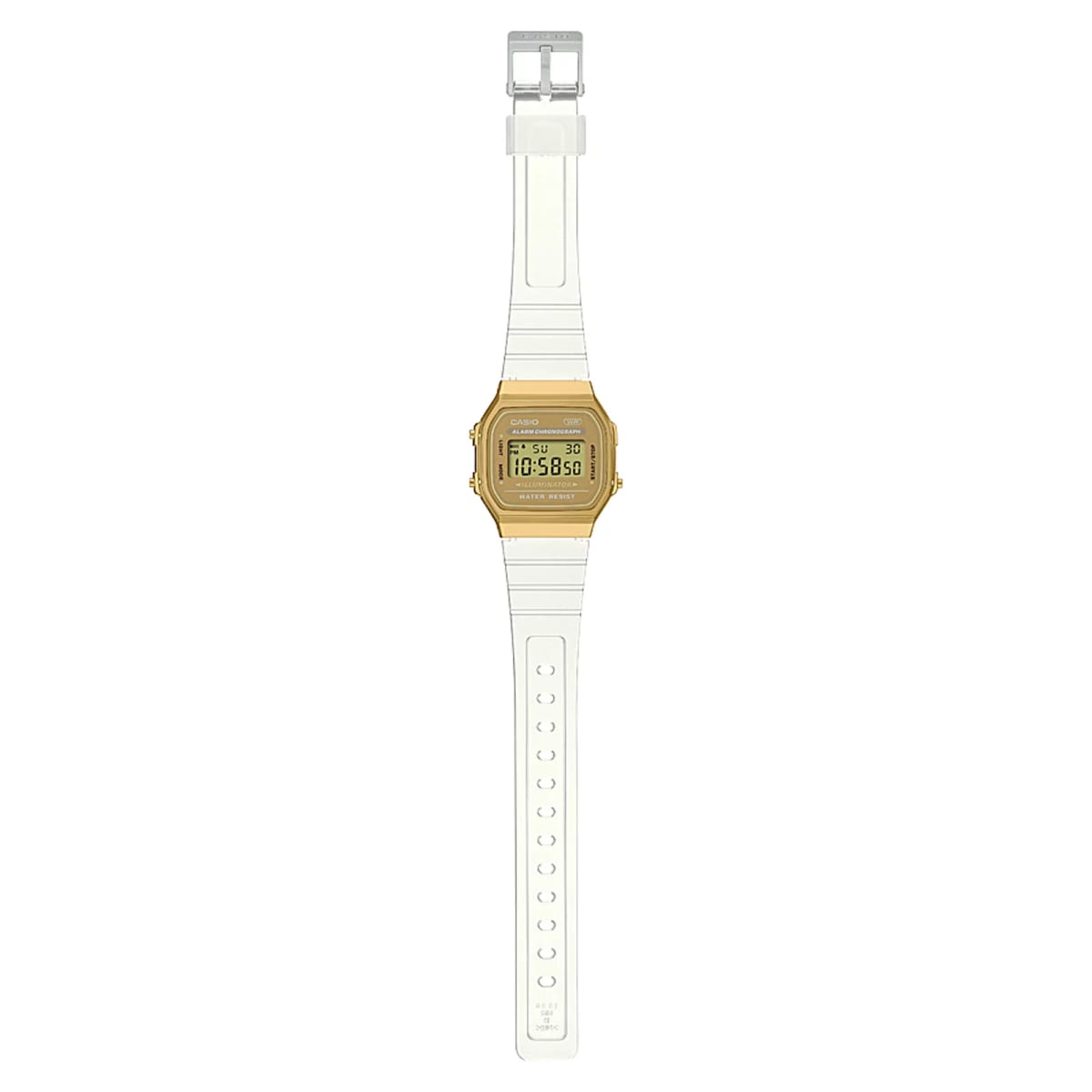 Reloj CASIO Regular A168XESG-9A Resina Mujer Dorado2