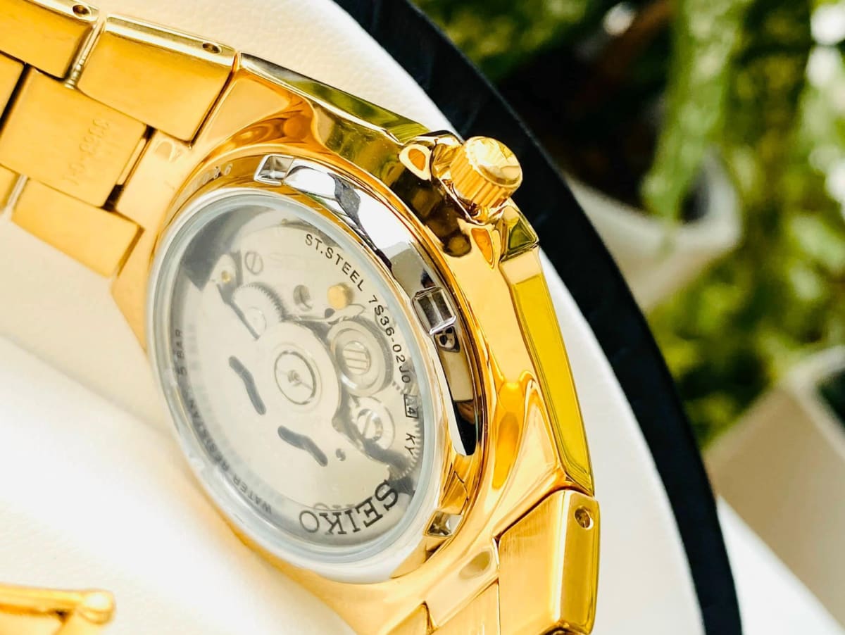 Reloj SEIKO 5 SNZE32K1S Automático Acero Hombre Dorado7