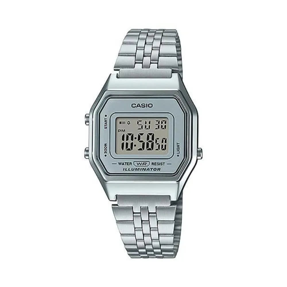 Reloj CASIO Retro LA680WA-7 Acero Mujer Plateado1