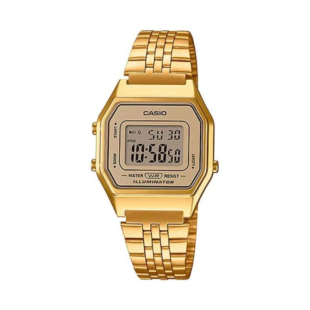 Reloj CASIO Retro LA680WGA-9 Acero Mujer Dorado1