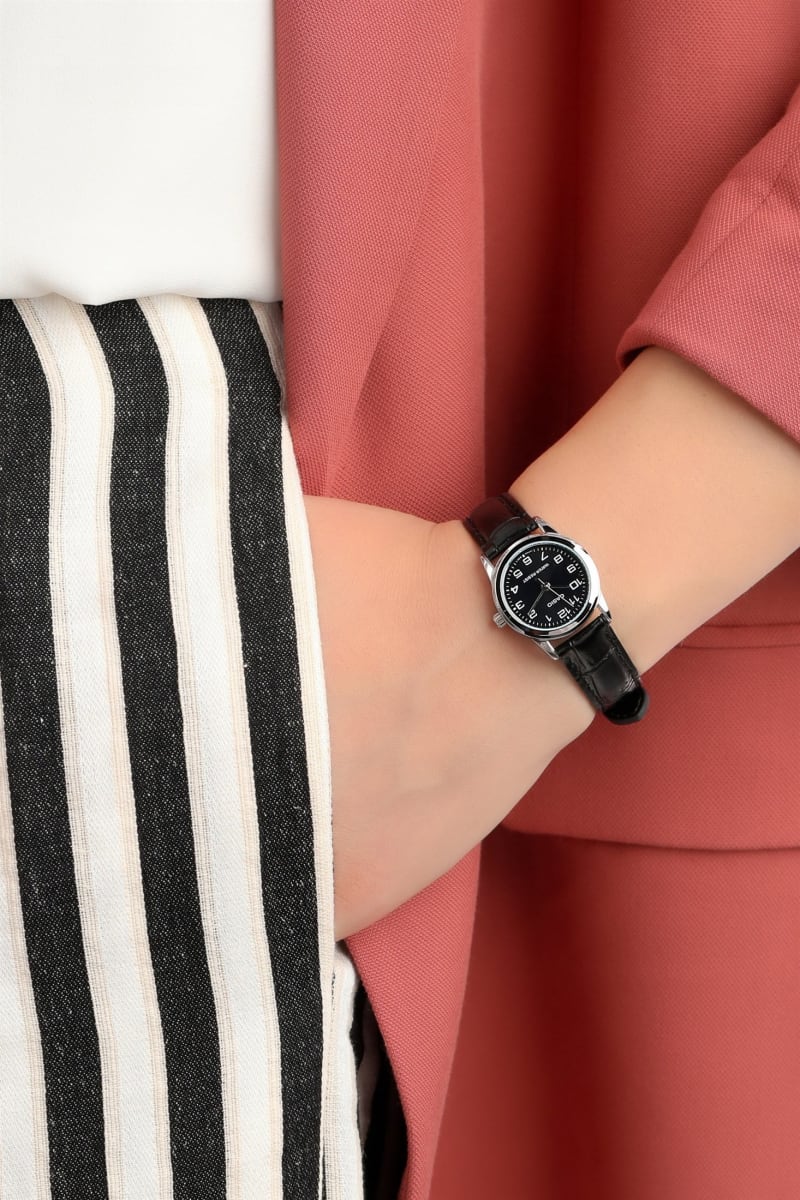 Reloj CASIO Regular LTP-V001L-1B Acero/Cuero Mujer Plateado/Negro3
