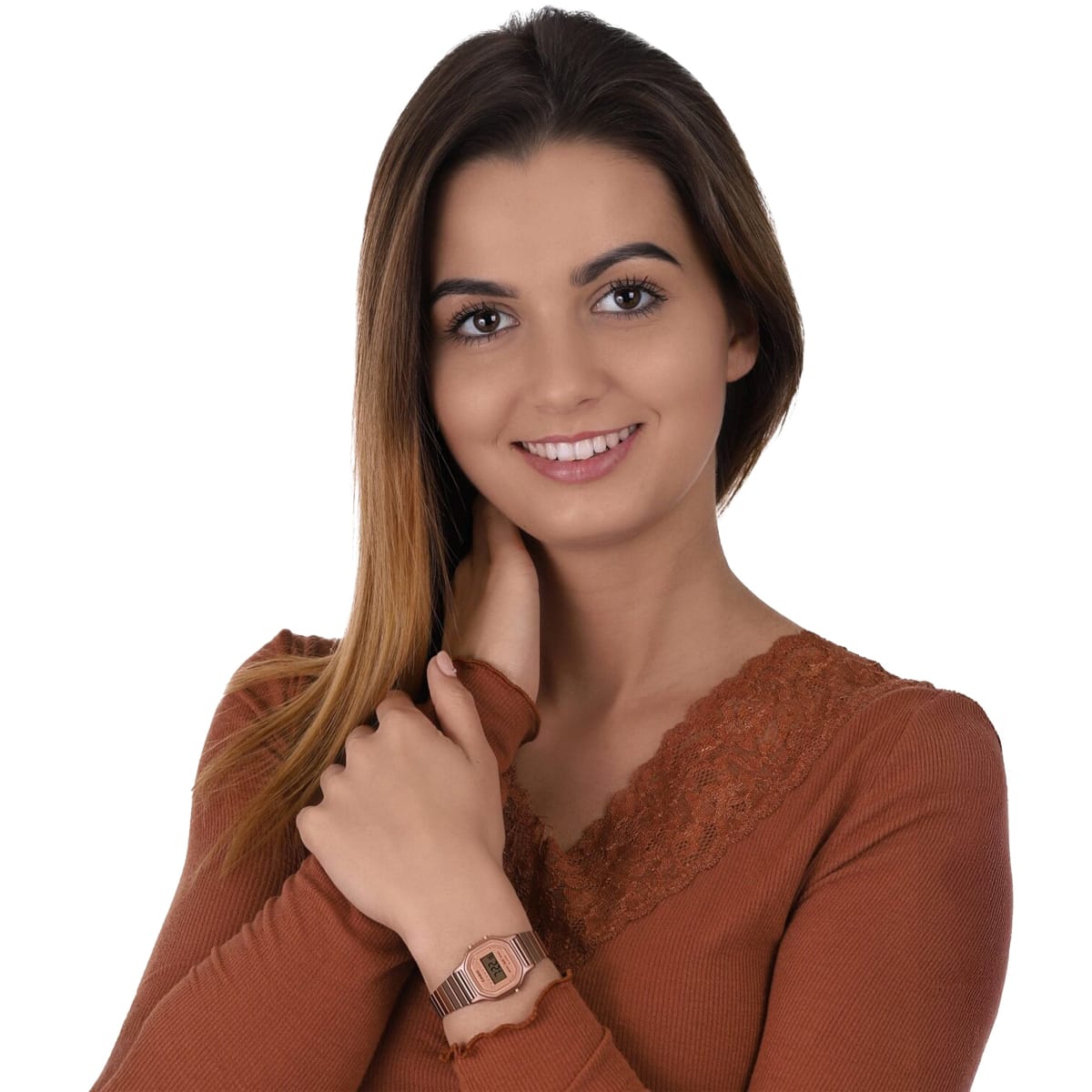 Reloj CASIO Retro LA-11WR-5A Resina Juvenil Oro Rosa3