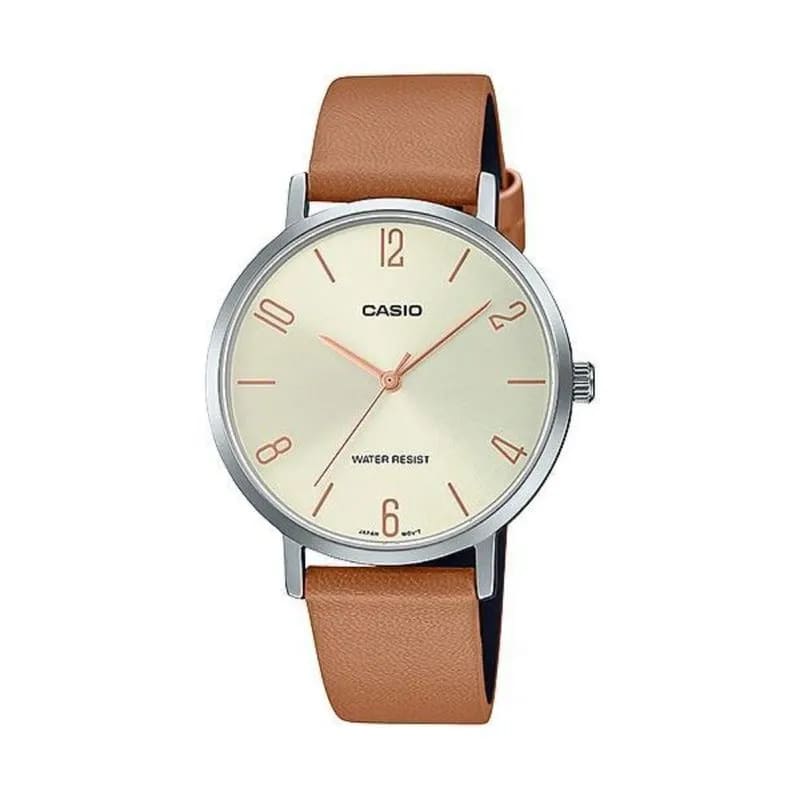Reloj CASIO Regular LTP-VT01L-5B Acero/Cuero Mujer  Marrón/Plateado1