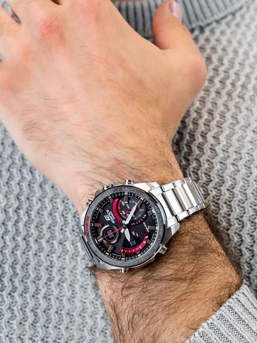 Reloj EDIFICE ECB-900DB-1A Acero Hombre Plateado2