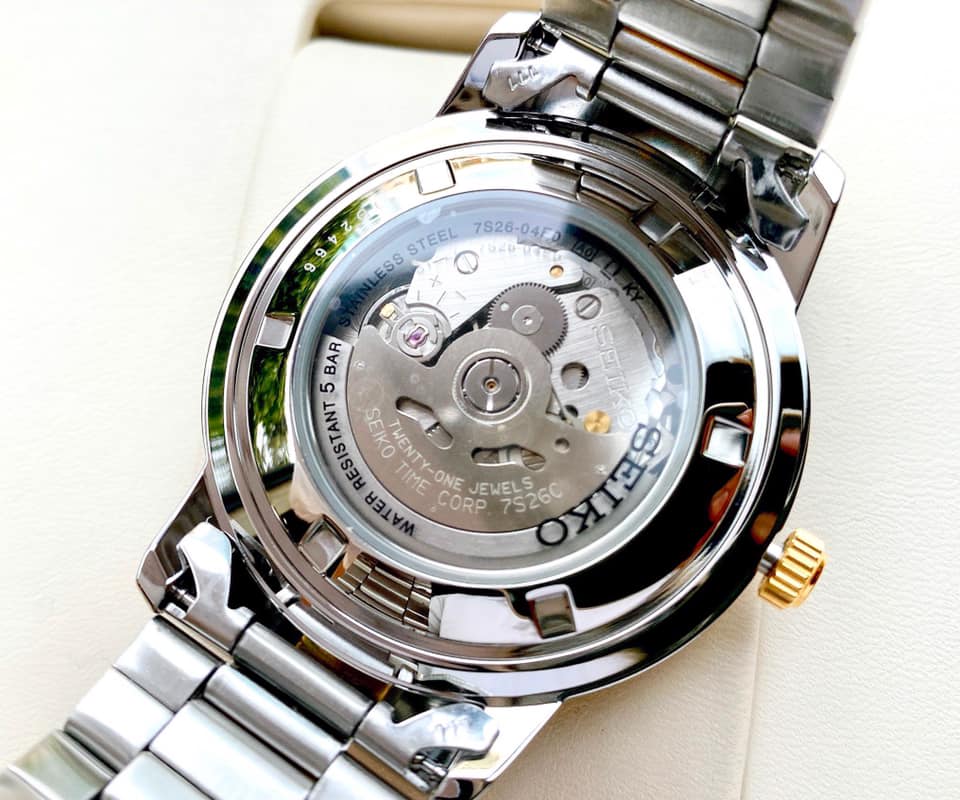 Reloj SEIKO 5 SNKN58K1 Automático Acero Hombre Plateado5