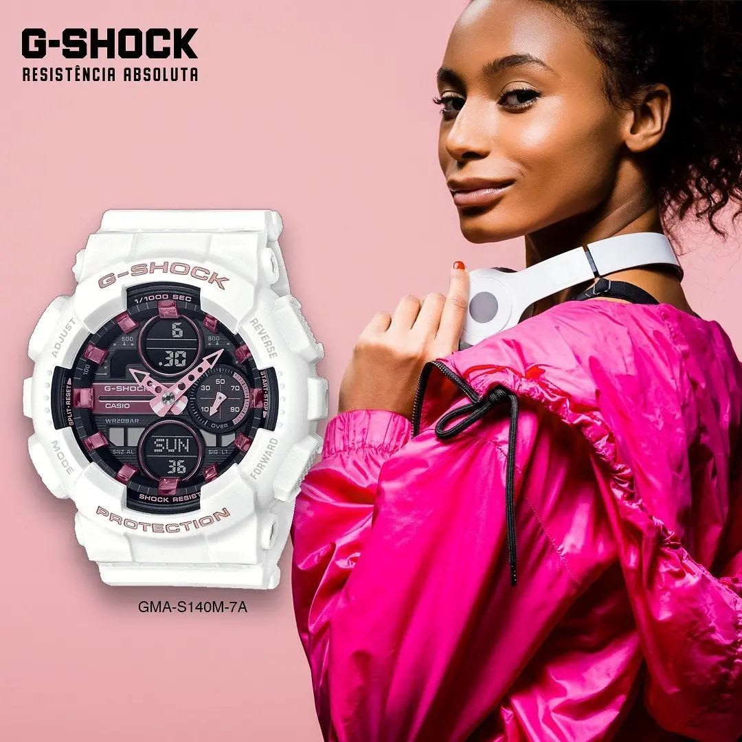 Reloj G-SHOCK GMA-S140M-7A Resina Mujer Blanco4