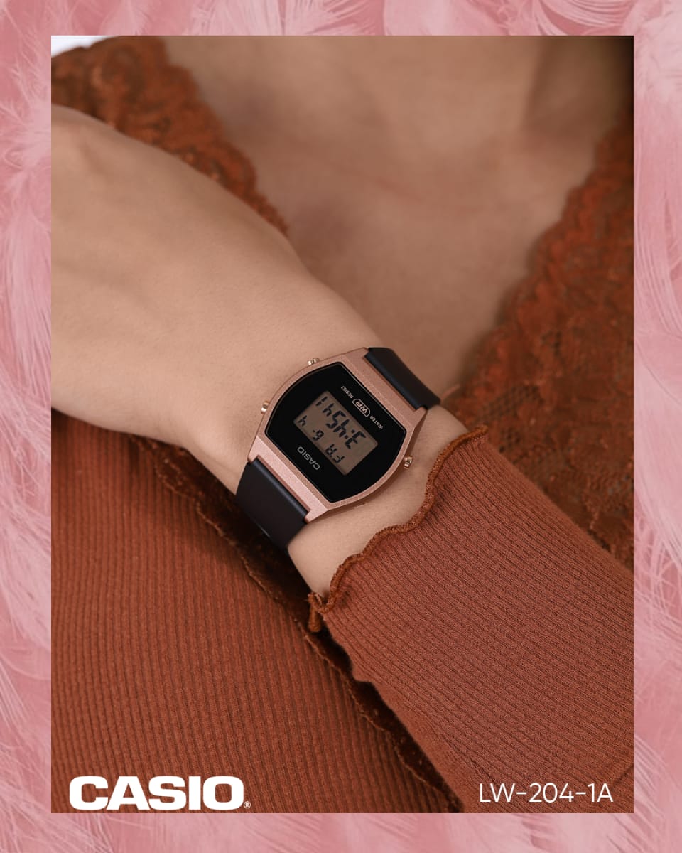 Reloj CASIO Regular LW-204-1A Resina Mujer Negro3