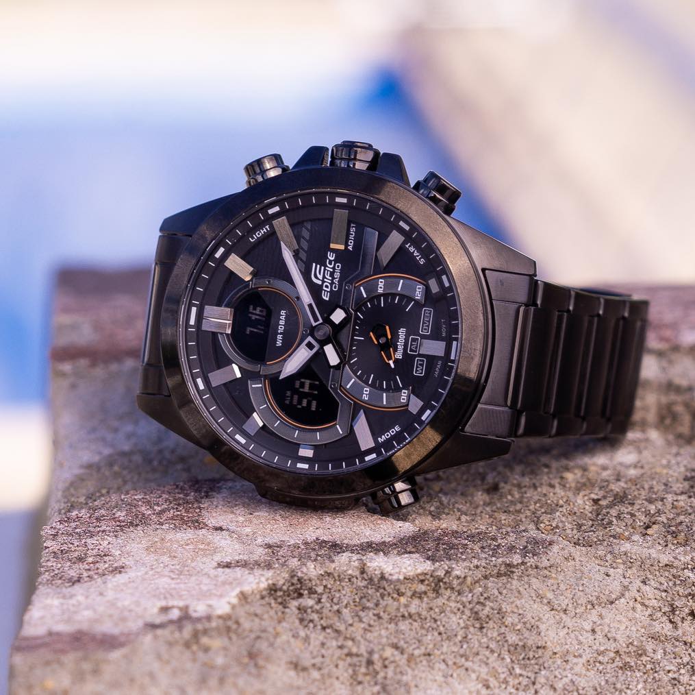 Reloj EDIFICE ECB-30DC-1A Acero Hombre Negro2